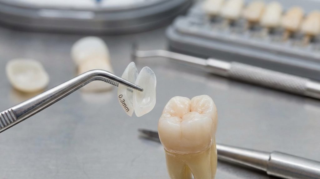 Minimal invaziv veneer — ince porselen diş karşılaştırma