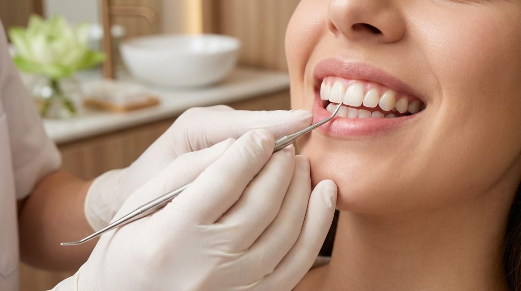 Diş eti estetiği gummy smile tedavisi dental muayene